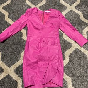 Veronica Beard pink leather dress (Used)